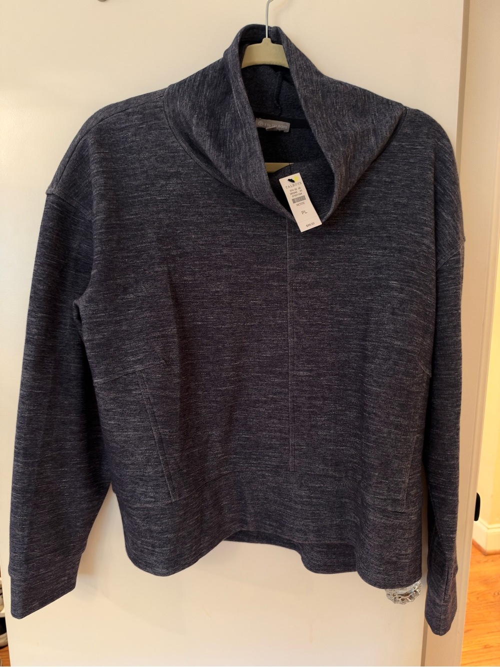 Talbots Men's Dark Heather Charcoal Turtleneck Sweater